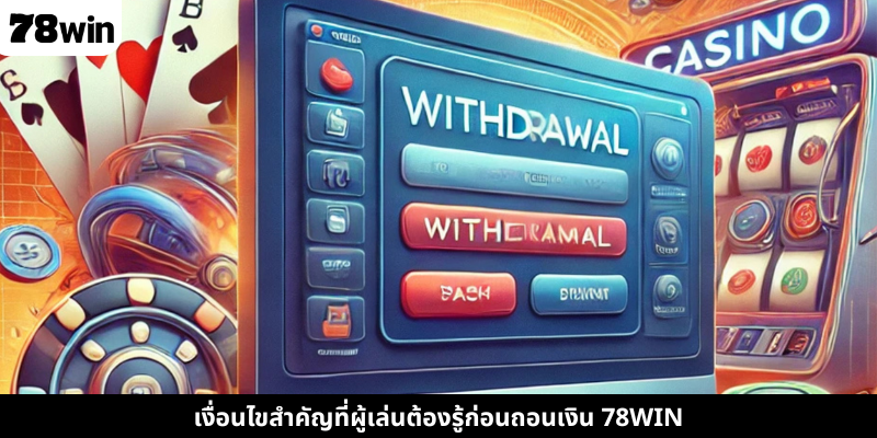 เงื่อนไขสำคัญที่ผู้เล่นต้องรู้ก่อนถอนเงิน 78WIN